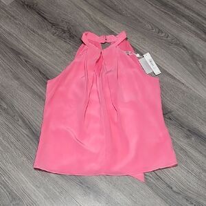 NWT Pepto Pink Silk Lined Tank Top